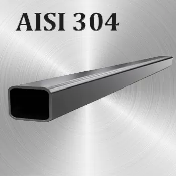 Труба AISI 304 прямоугольная размер 80х60х3 мм