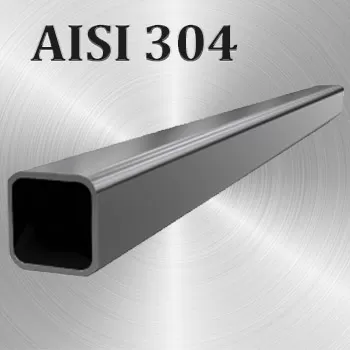 Труба AISI 304 квадратная размер 30х30х1 мм